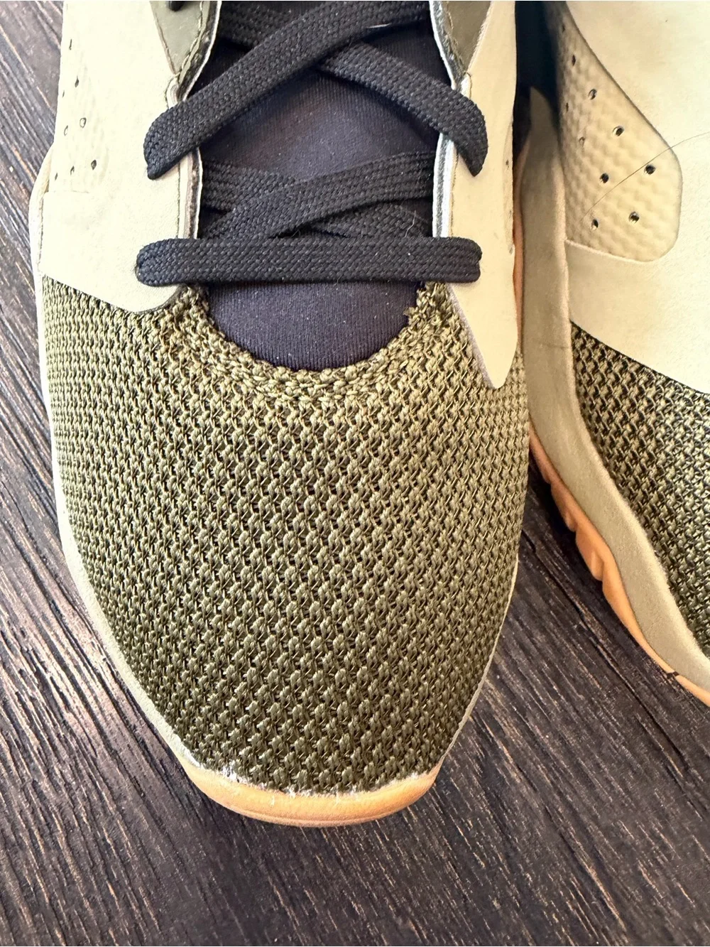 Nike Men's Size 9.5 Jordan Lift Off Neutral Olive/Black Basketball size 10.5